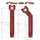 Flex Modular risers 8 inch base with 3 inch top