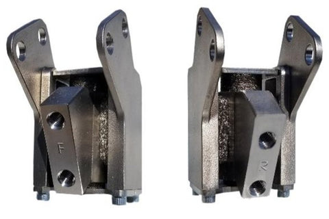 Harley Dyna front & rear motor mounts made by Kinetic Structures